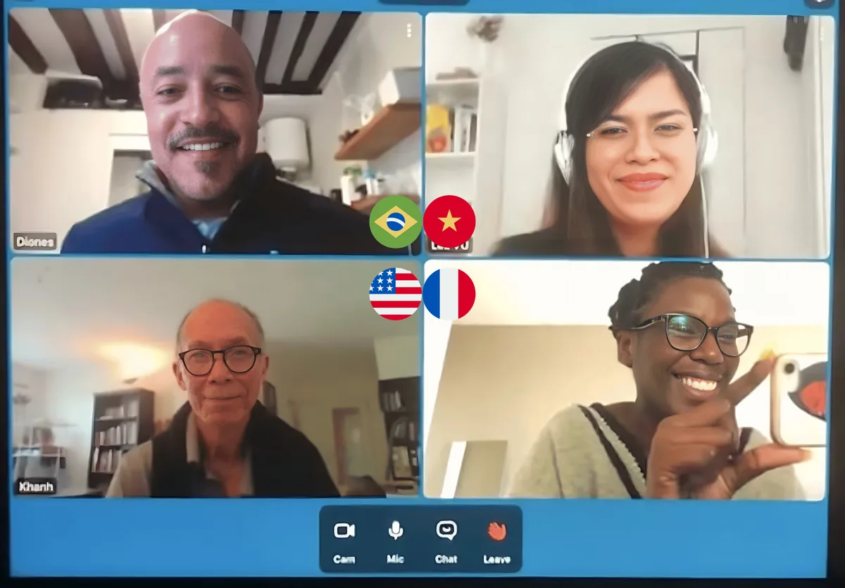 Session de conversation SpeakMeeters avec un hôte natif